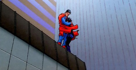Superman Suicide Prevention Close-up